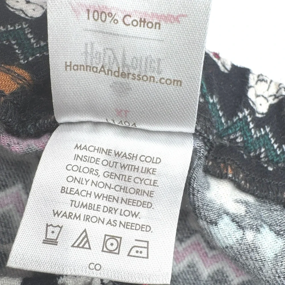 HANNA ANDERSSON XL 100% Organic Cotton Harry Potter Black Fair Isle Pajama Pants
